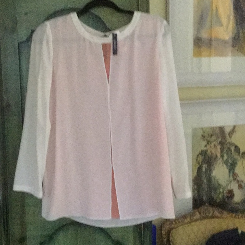 Magaschoni Silk long sleeve blouse